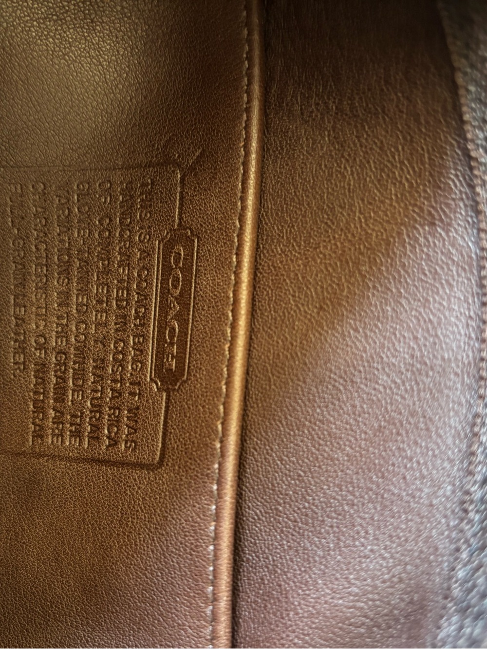 Coach Dark Brown Leather Shoulder Bag with Gold Hardware - Picture 11 of 13